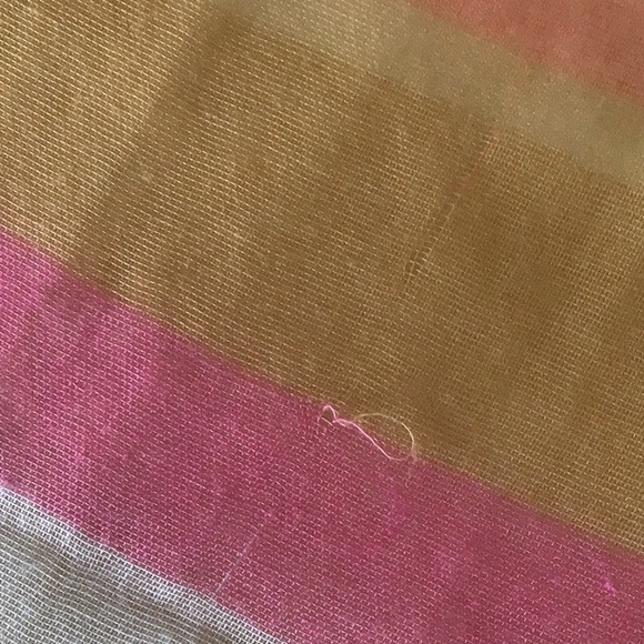 PASTEL STRIPE OVERSIZED BLANKET WRAP SCARF - Picture 7 of 7